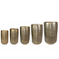 TS Pot hoog set van 5 Rowen gold aluminium D55 H89