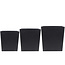 Ter Steege Divider set van 3 Amfa zwart fiberclay D76x34 H96