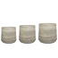 Ter Steege Pallet pot set van 3 Aniek cement cement D106x114 H63