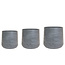Ter Steege Pallet pot set van 3 Aniek antraciet cement D106x114 H63