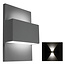 Franssen Franssen Gevellamp Vista up/down light antraciet - 12V