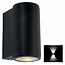 Franssen Franssen Robuuste gevelspot Mandal up/down rond zwart - 12V