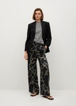 Sandro Soepelvallende broek met print