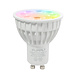 PURPL Mi-Light Bombilla LED GU10 4W RGB+CCT Regulable Wifi(RGB+ 2700K-6500K)