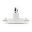 Powergear Unión l carril trifásico, T, 4 hilos, blanco