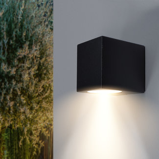 PURPL Luz de pared cuadrada LED GU10 Negro/Blanco