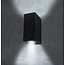 PURPL Luz LED GU10 de doble pared cuadrada negra/blanca