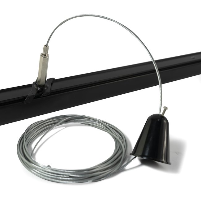 Powergear Kit de iluminación para rieles colgantes / 5m / Negro
