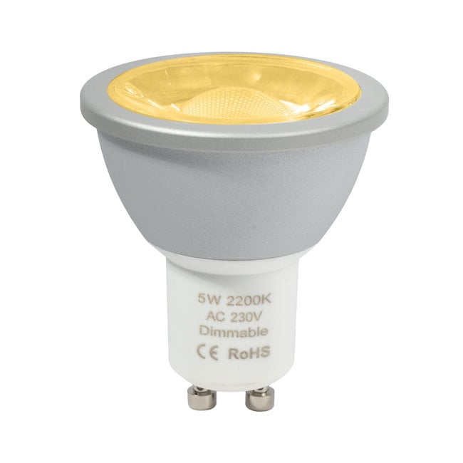 PURPL Foco LED GU10 5W 2200K Blanco extra cálido | Regulable