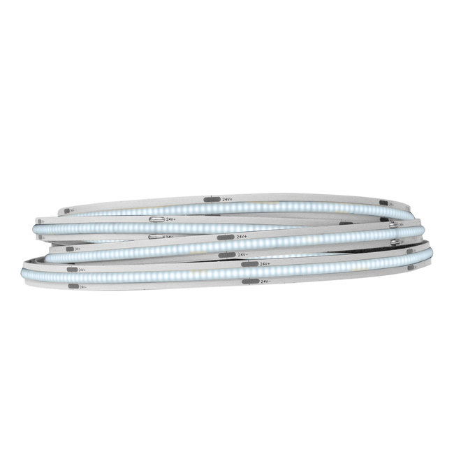 PURPL Tira LED COB 5m 512 LEDs p/m 24V 6000K Blanco Frío Tira Separada IP20