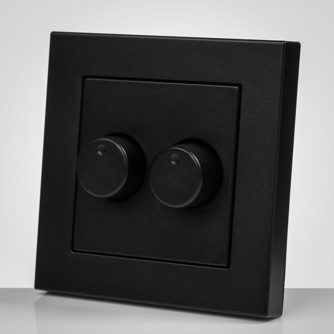 ION INDUSTRIES ION | DUO Dimmer Placa de cubierta | Negro mate