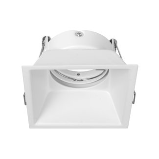 PURPL Plafón LED GU10 'Brooklyn' Cuadrado Blanco Basculante incl. portalámpara