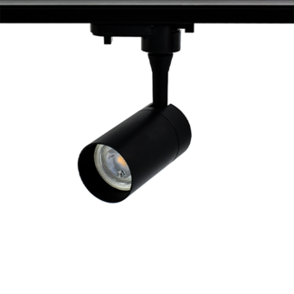 PURPL Foco de riel LED | Racor GU10 | Ø55x100mm | 1 fase | Negro