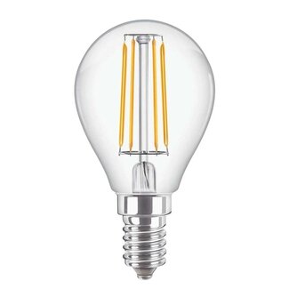 Philips Bombilla LED de Filamento E14 | Blanco Extra Cálido 2700K | 4,3W | P45 | Philips