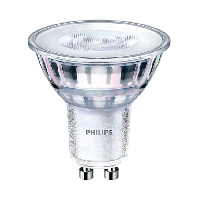 Philips Bombilla Foco LED GU10 | 4W | 3000K Blanco Cálido | regulable | Philips