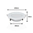 MiBoxer/Mi-Light Downlight LED - ø120mm - RGB+CCT - 6W - Circular - IP44 - Zigbee 3.0 - FUT068