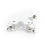 Powergear Unión l carril trifásico, T, 4 hilos, blanco