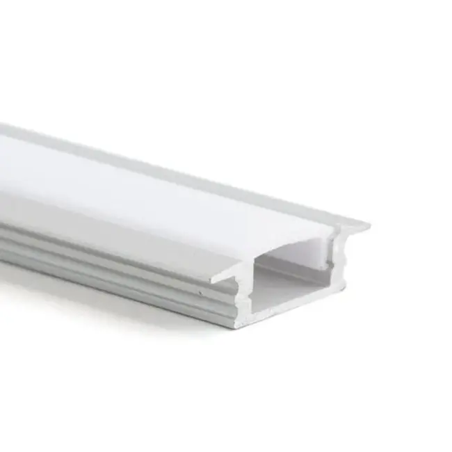PURPL Perfil aluminio para tiras LED 1,5m 17,5 x 7mm incrustrado