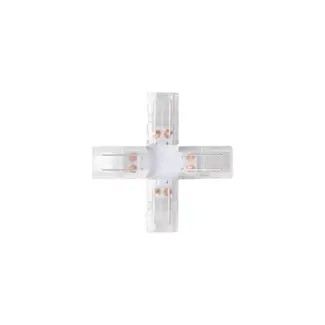 PURPL Conector para tiras de LED COB X split | paquete de 5 | para tiras de LED blancas
