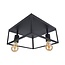 PURPL Plafón Negro | Incl. bombilla E27 - 8w - 2400K | Regulable | 2x puntos de luz | Diseño industrial