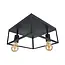 PURPL Plafón Negro | Incl. bombilla E27 - 8w - 2400K | Regulable | 2x puntos de luz | Diseño industrial
