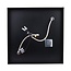 PURPL Plafón Negro | Incl. bombilla E27 - 8w - 2400K | Regulable | 2x puntos de luz | Diseño industrial