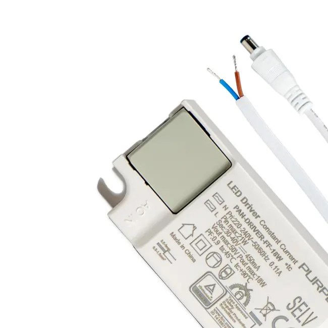 PURPL Controlador LED sin parpadeos | 18W 450mA