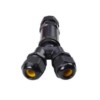 PURPL Conector en Y - 3 pines - Impermeable IP68 - Para Ø0,5 - 1 mm