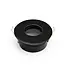 PURPL Aro downlight empotrable para foco LED GU10, Aluminio negro IP65, incl. casquillo