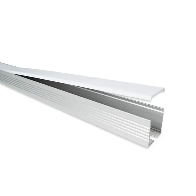 PURPL Perfil blanco para tira LED 1,5 m | 35x35 mm | Perfil en superficie