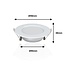 MiBoxer/Mi-Light Foco Downlight LED Redondo Blanco Empotrable FUT068 - 6W - ø120mm - RGB+CCT - IP44