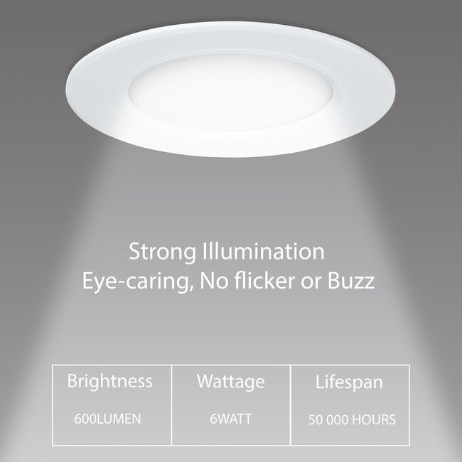 MiBoxer/Mi-Light Foco Downlight LED Redondo Blanco Empotrable FUT068 - 6W - ø120mm - RGB+CCT - IP44