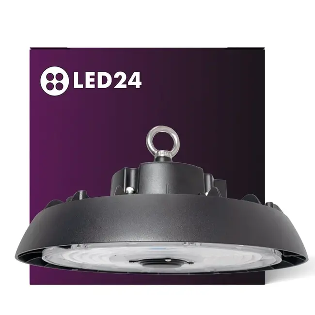 LED24 Campana LED High Bay - 4300K/6000K - Regulable - 100W/150W/200W - 30 000 lm - 150 lm/W - IP65 - IK10 - Sin parpadeo