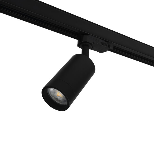 PURPL LED GU10 Track Spot Armadura 3-fase Negro Denver Ø54x100mm