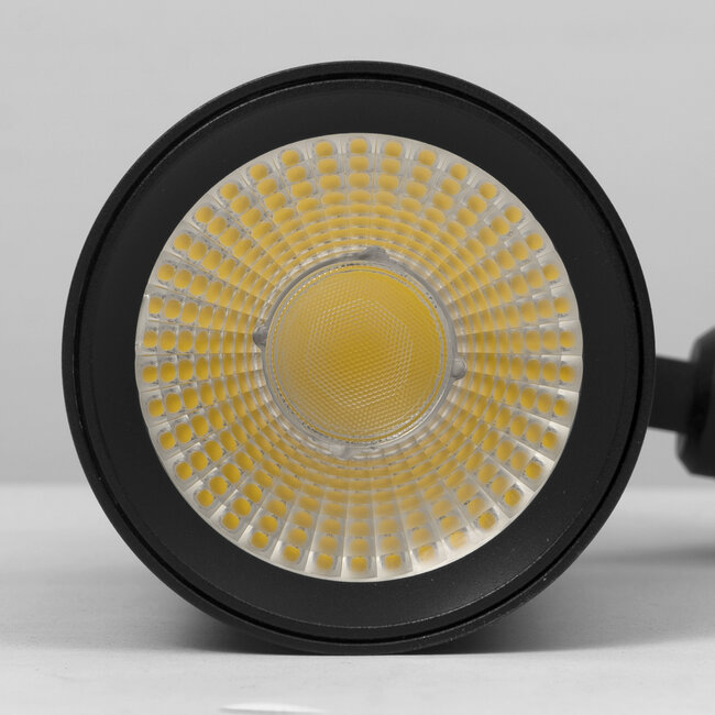 PURPL Faretto LED nero per binario a 3 fasi - COB 4000K bianco neutro - 40W - 5500lm - Nero - Driver Philips