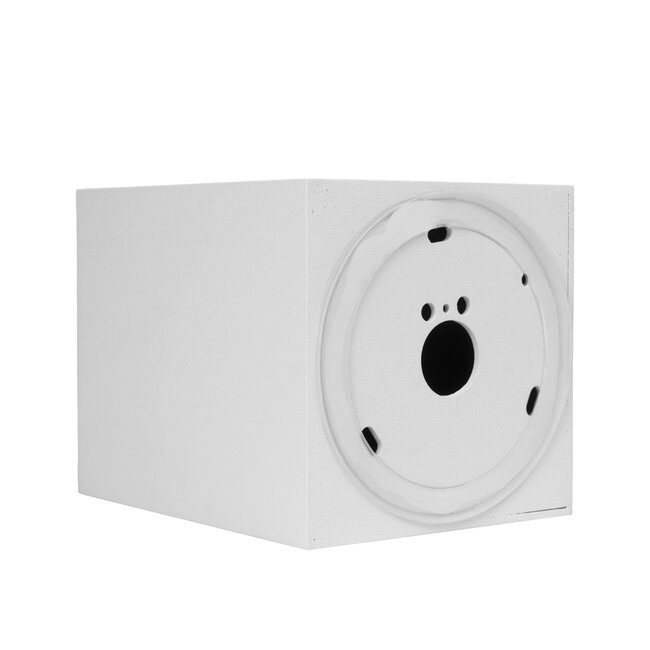 PURPL Foco LED de superficie Cleveland GU10 Fixture Cuadrado Blanco