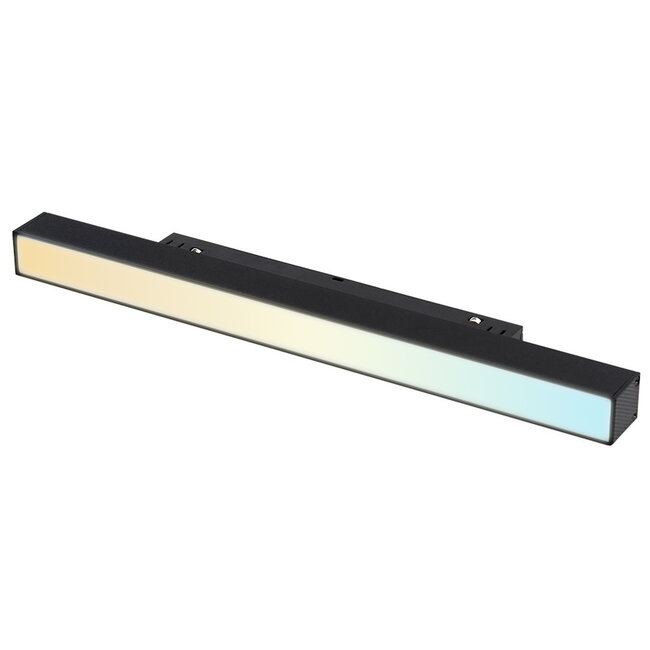 MiBoxer/Mi-Light Barra LED lineal | Riel magnético 48V | CCT | 12W | 735 lm | Zigbee 3.0 | Regulable | IP44 | Negra