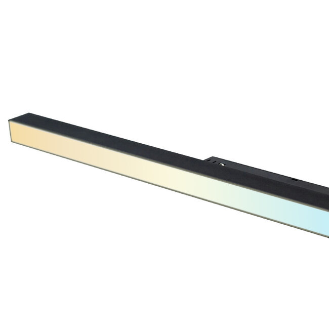 MiBoxer/Mi-Light Barra LED lineal | Riel magnético 48V | CCT | 24W | 1380 lm | Zigbee 3.0 | Regulable | IP44 | Negra