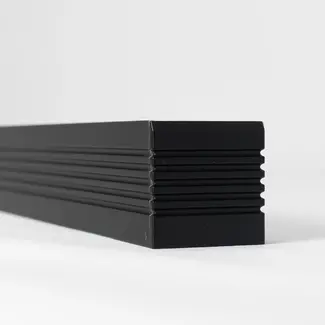 PURPL Perfil LED XL | 1,5 m x 35x35 mm | Montaje en superficie | Negro