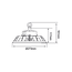 High Bay LED - 150W - 24.000 lm - 160 lm/W - 4000K - IP65 - IK09 - Regulable - Sin parpadeo - Driver Philips