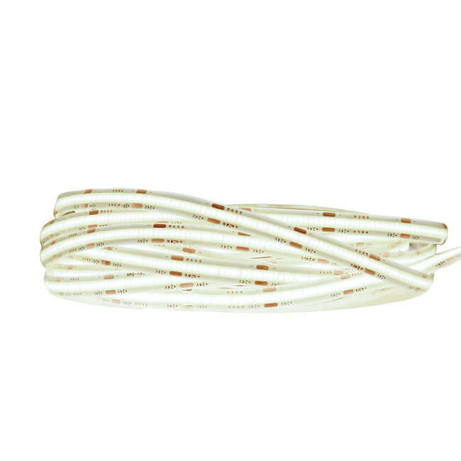 PURPL Tira LED COB 5m 512 LEDs p/m 24V 4000K Blanco Neutro Tira Separada IP20