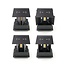 PURPL Luz de pared cuadrada LED COB Negro