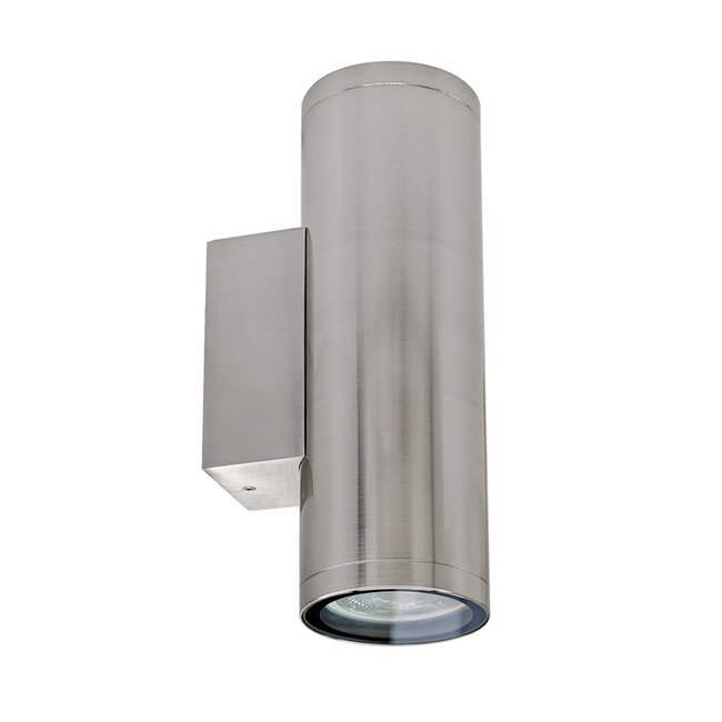 PURPL Luz LED GU10 de doble pared redonda plateada/blanca