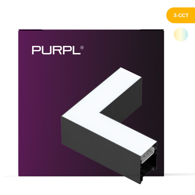 PURPL Lámpara LED lineal CCT | Forma de L | 10W