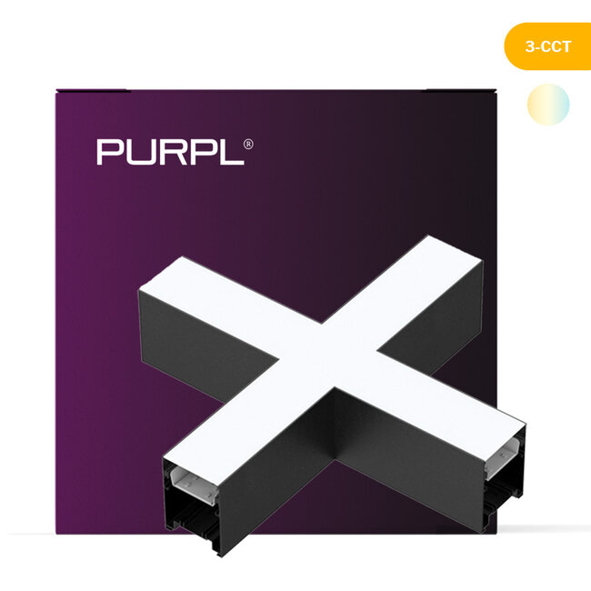 PURPL Lámpara Lineal CCT LED | Forma de X | 20W
