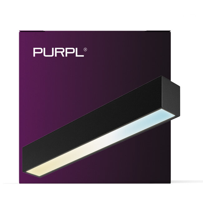 PURPL Lámpara colgante lineal LED | 3CCT 3000K - 4000K - 5700K | 60cm | 17W | regulable | negro