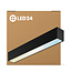 LED24 Suspensión lineal LED 3CT Negra | 120 cm | 25W/30W/40W