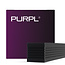 PURPL Perfil LED XL | 1,5 m x 35x35 mm | Montaje en superficie | Negro