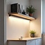 PURPL Perfil LED XL | 1,5 m x 35x35 mm | Montaje en superficie | Negro