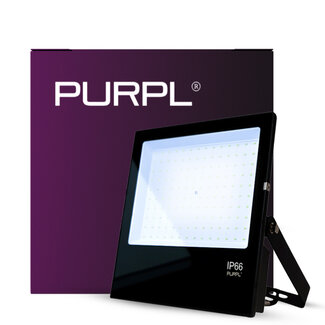 PURPL Proyector LED | 100W | 9000 lm | 6000K Luz fría | IP65 | IK07 | Negro